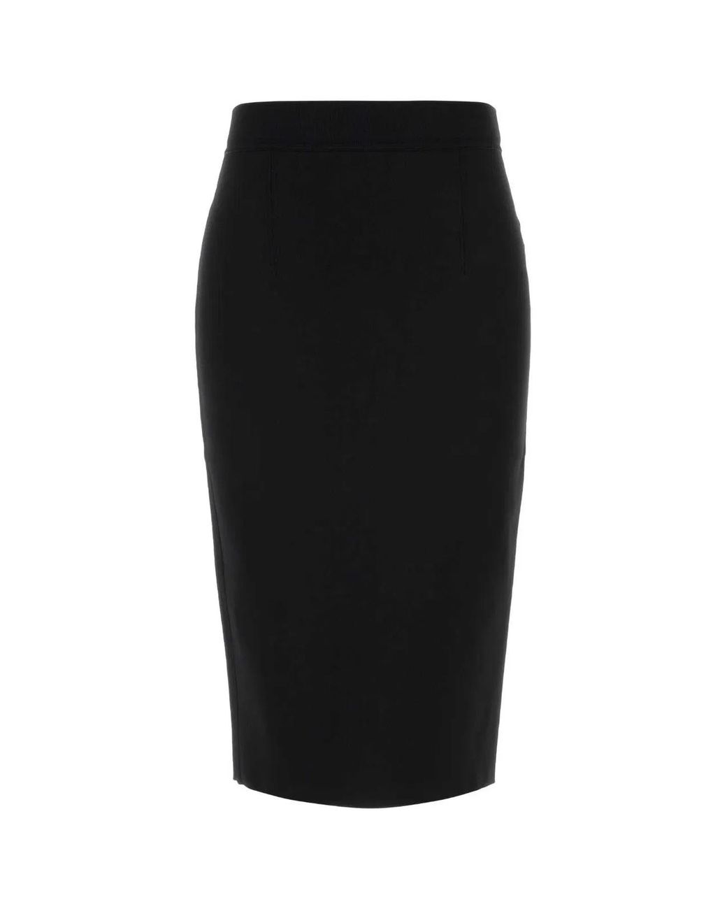 Tom Ford Black Stretch Viscose Blend Skirt