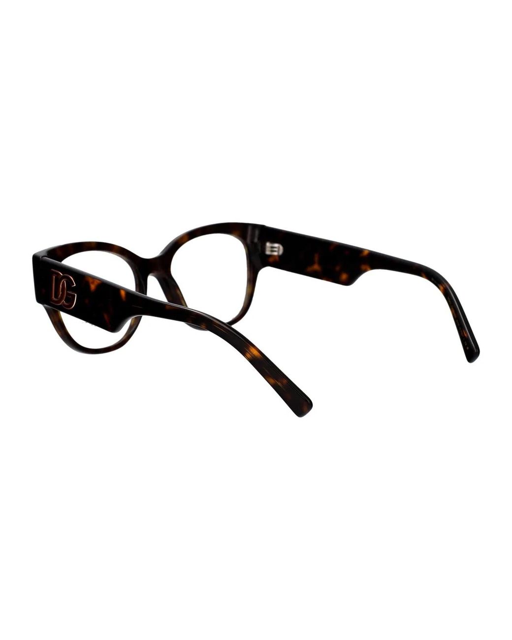 Dolce & Gabbana Brown Dolce & Gabbana Acetate Optical Glasses