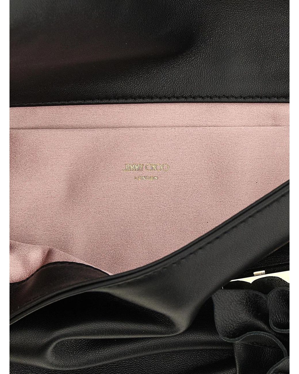 Jimmy Choo Black 'Zandra' Clutch