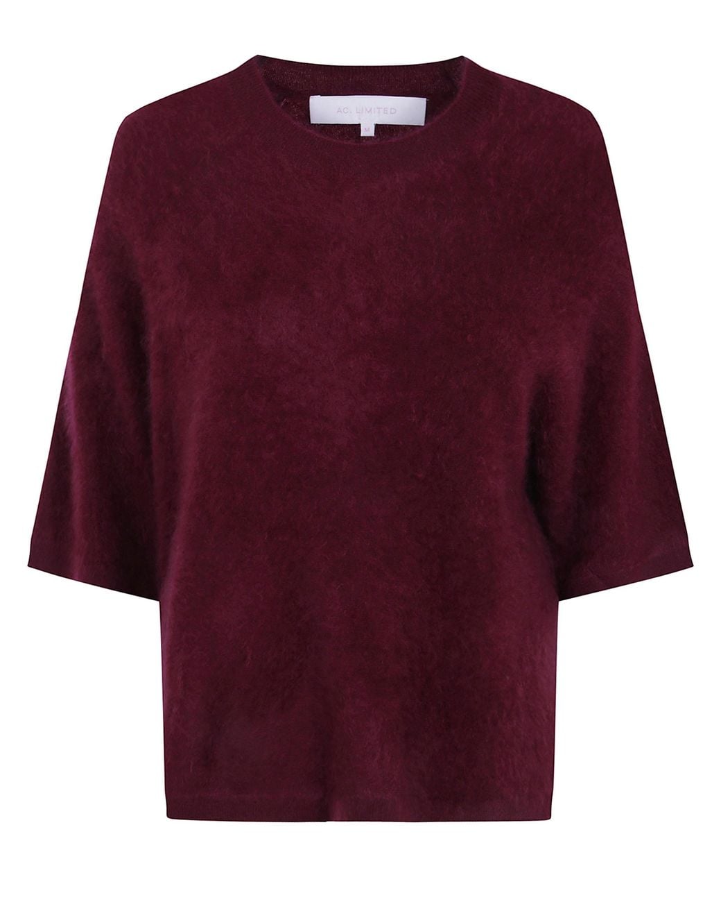 ABSOLUT CASHMERE Red "Jenna" Short Sleeves Sweater