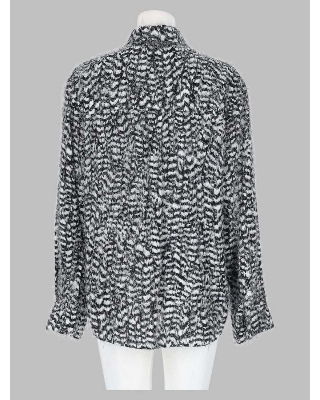 Bottega Veneta Gray 100% Rayon Shirt