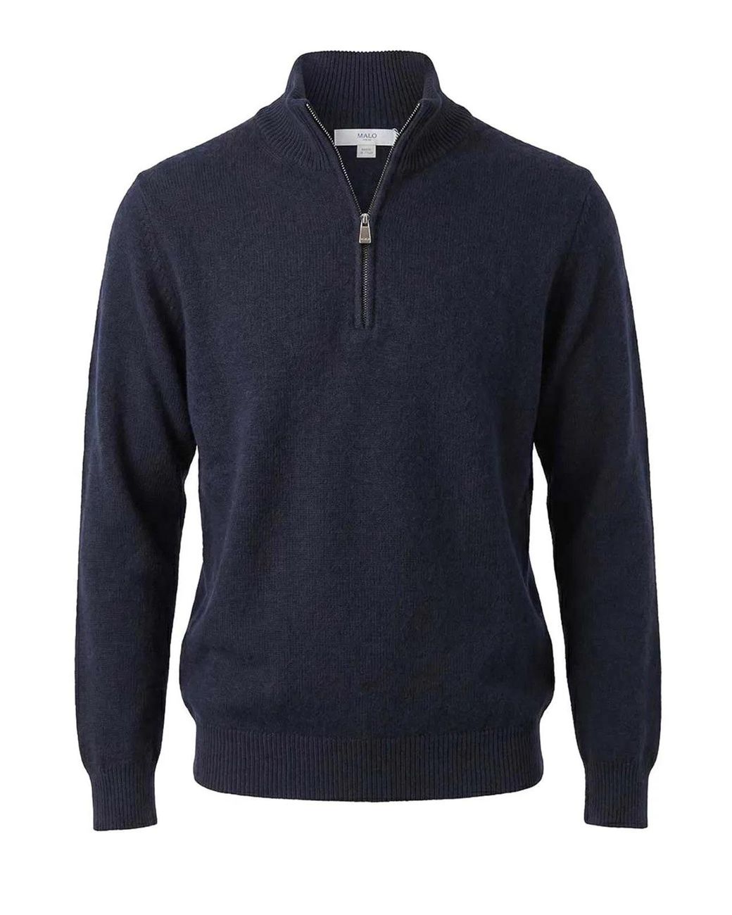 Malo Blue Cashmere V Neck for men