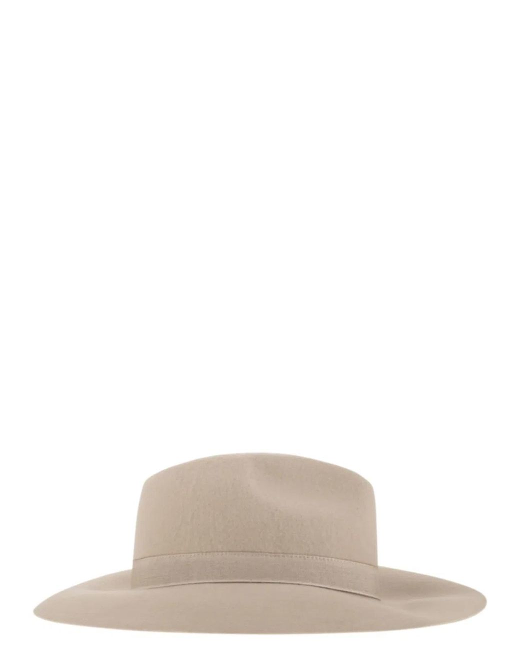 Fay White Wool Felt Hat