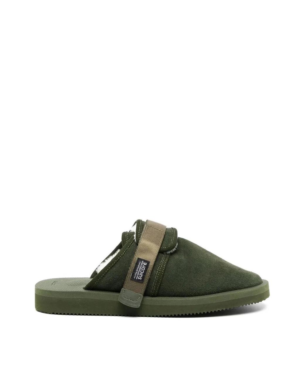 Suicoke Green Zavo-Mab Mules Sandals