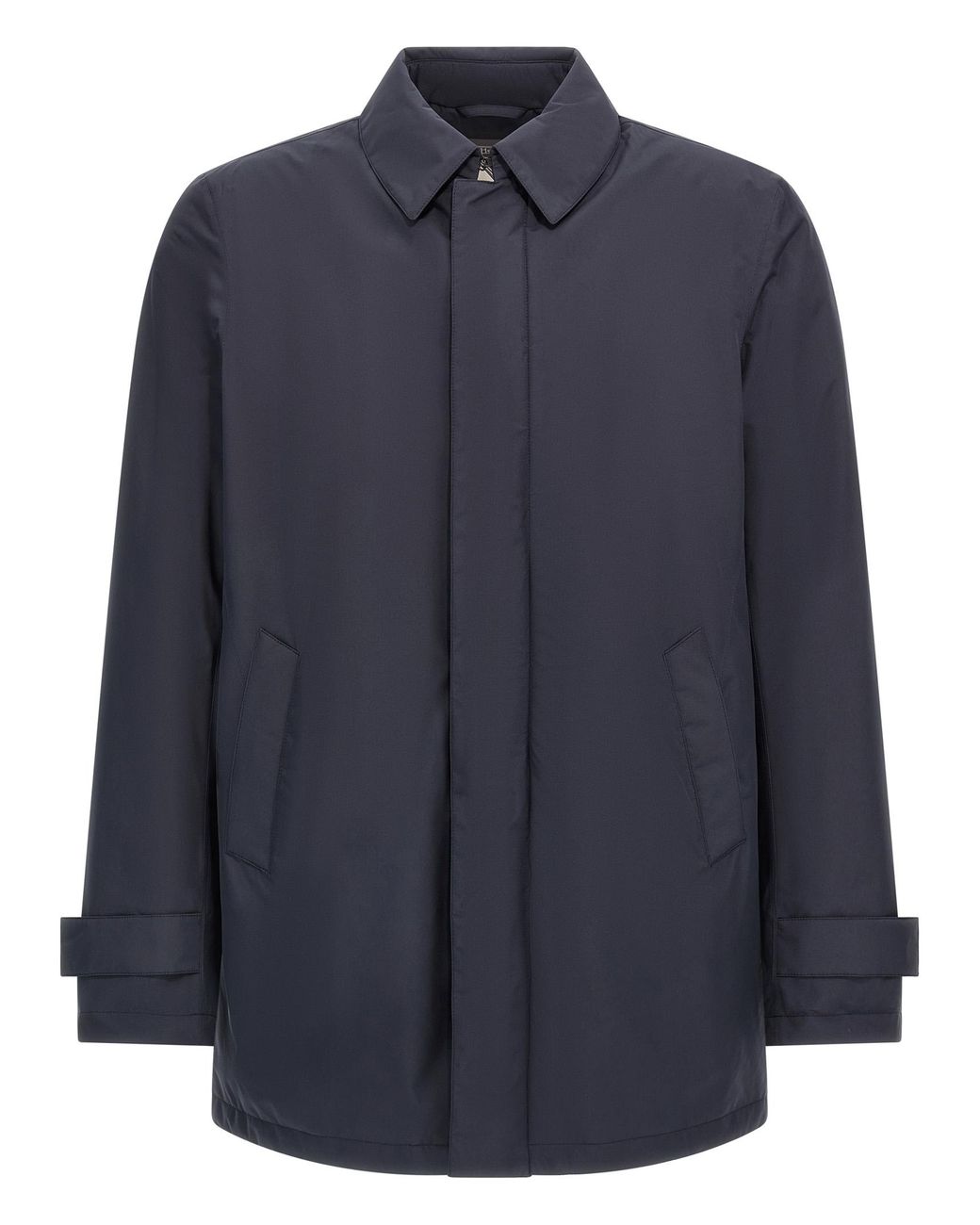 Herno Blue Removable Hood Parka for men