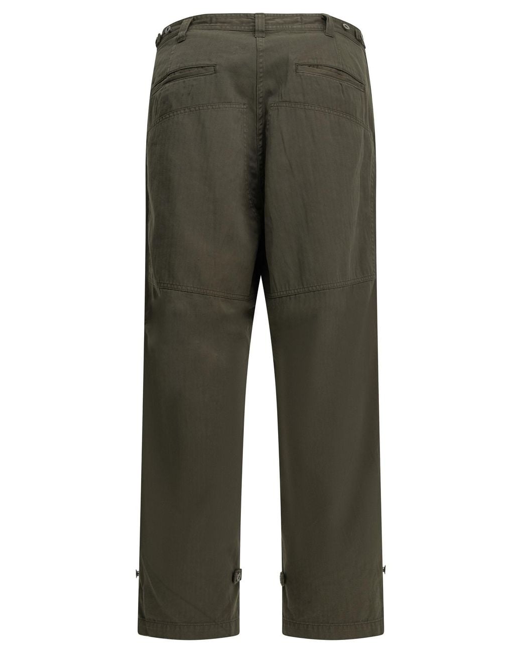 A.PRESSE Green "Double Knee" Cargo Pants for men