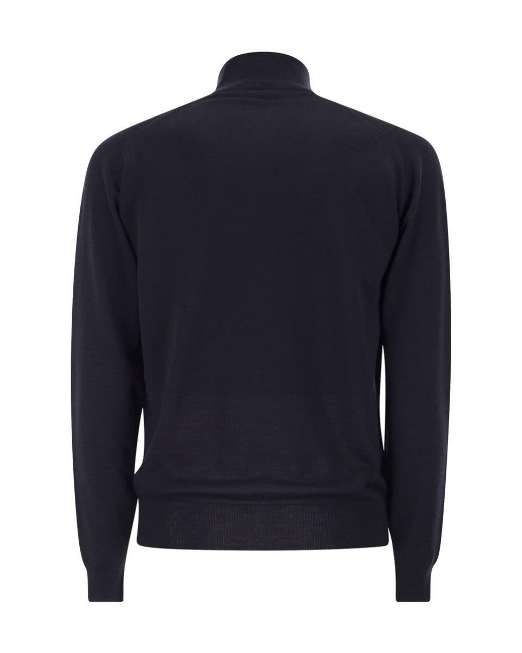 John Smedley Blue Extra Fine Merino Wool Cardigan
