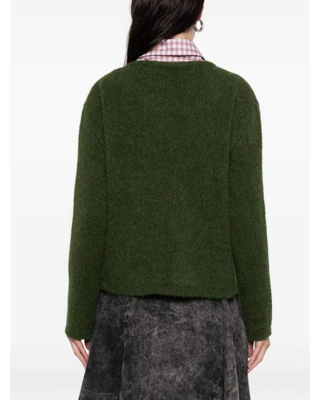 LN22 Green Alpaca Wool Polyamide Merino Jacket