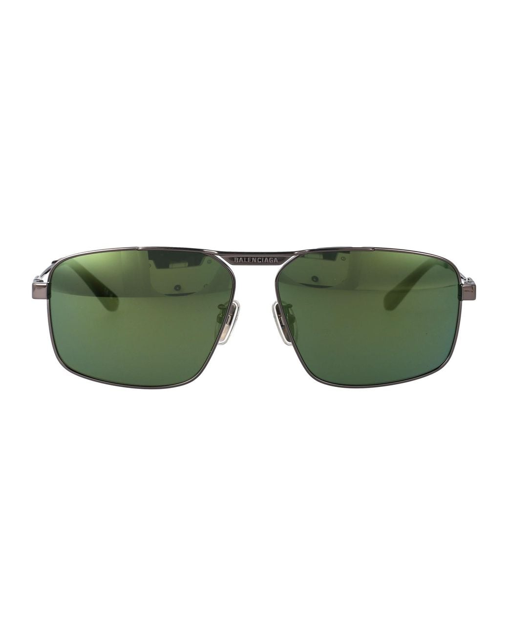 Balenciaga Green Metallic Sunglasses