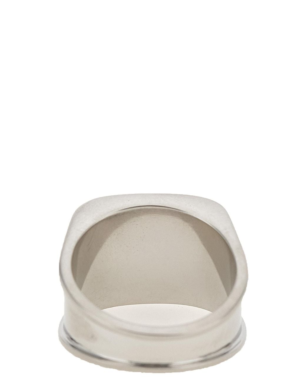 MM6 by Maison Margiela Gray 'Numeric Logo' Ring for men
