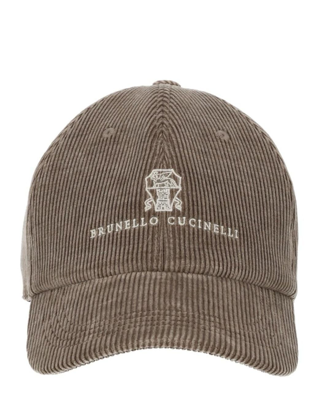 Brunello Cucinelli Brown Cappello Da Baseball for men