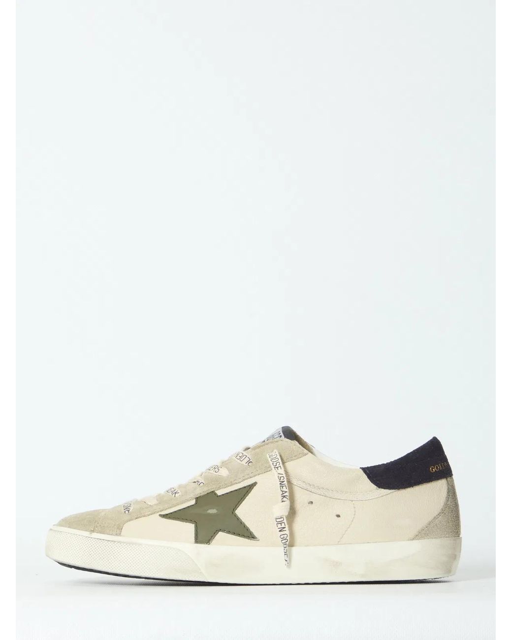 Golden Goose Deluxe Brand White Super Star Sneakers for men