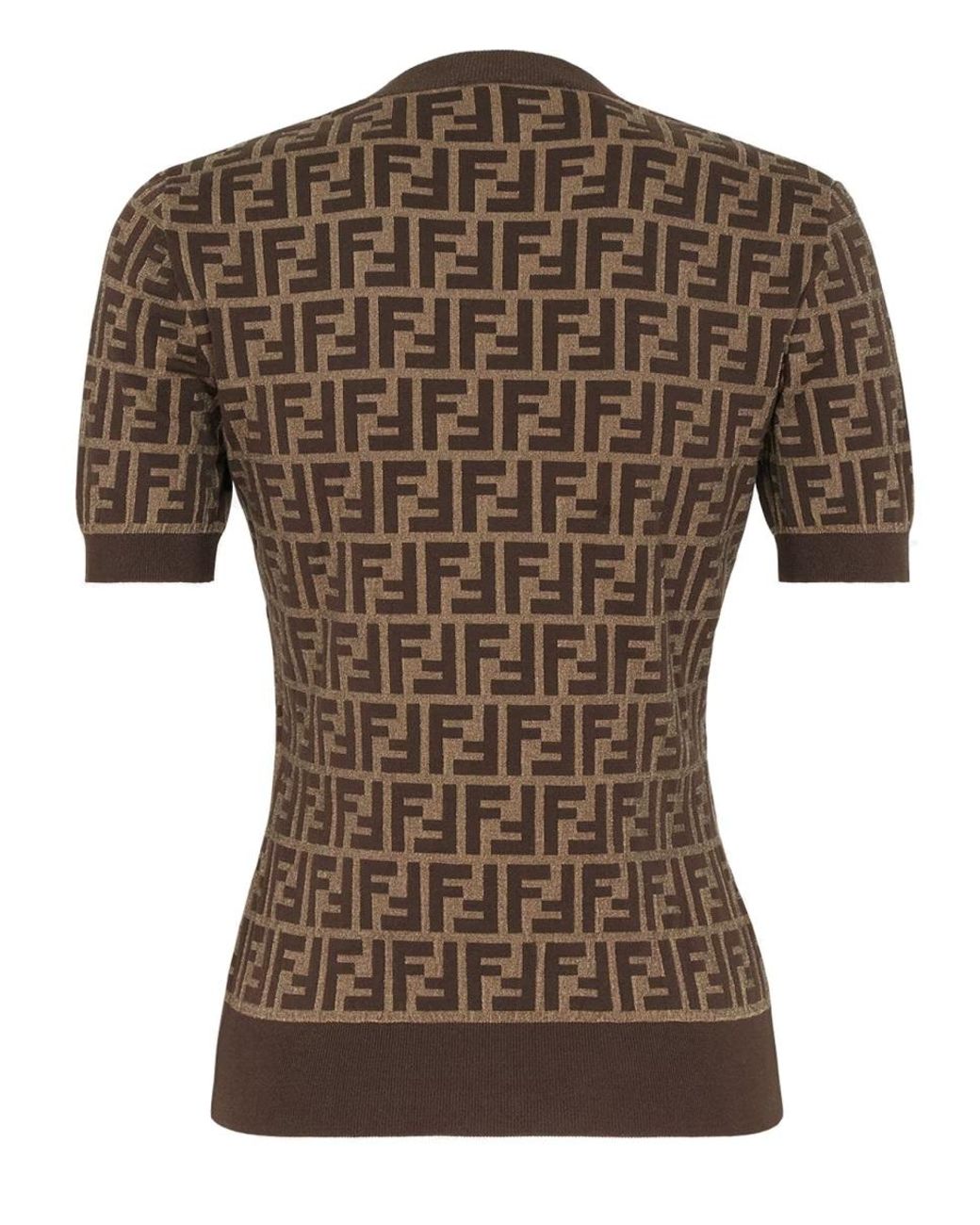 Fendi Brown Ff Pattern Top