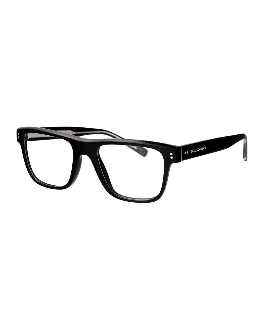 Dolce & Gabbana Black Dolce & Gabbana Acetate Optical Glasses