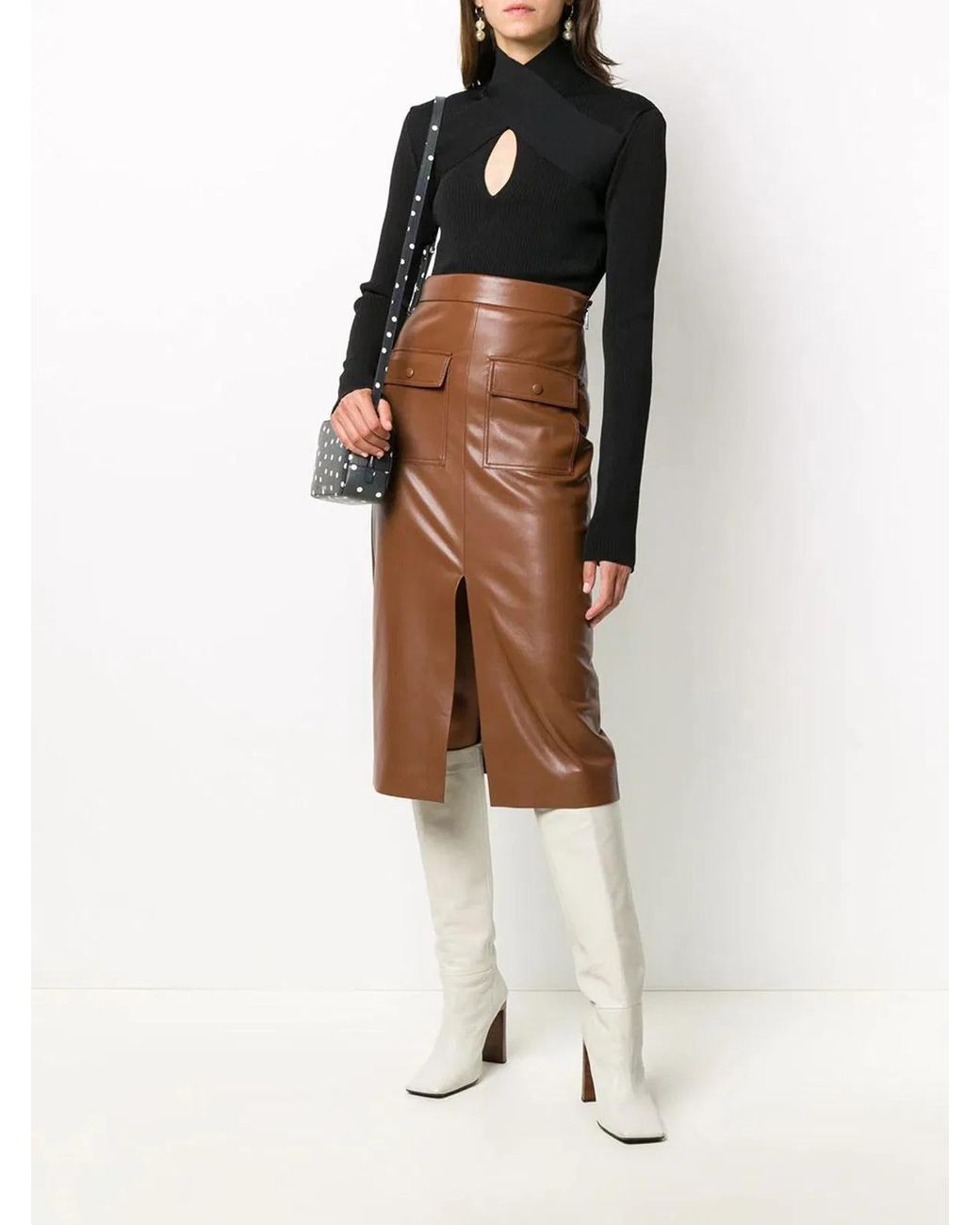 MSGM Black Ribbed Sweater