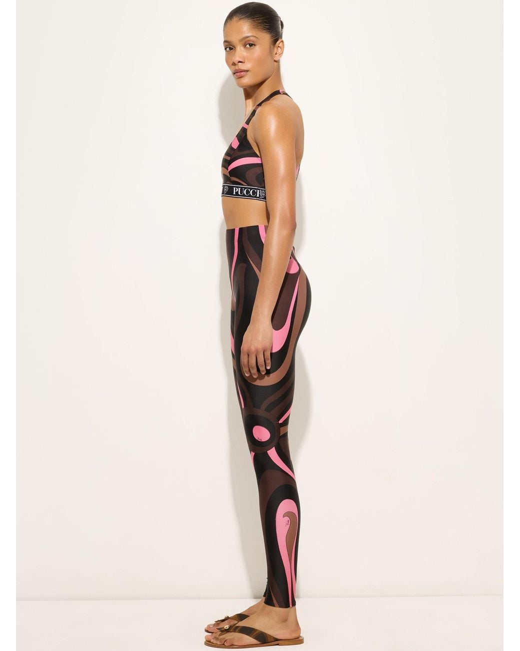 Emilio Pucci Blue Coral Legging