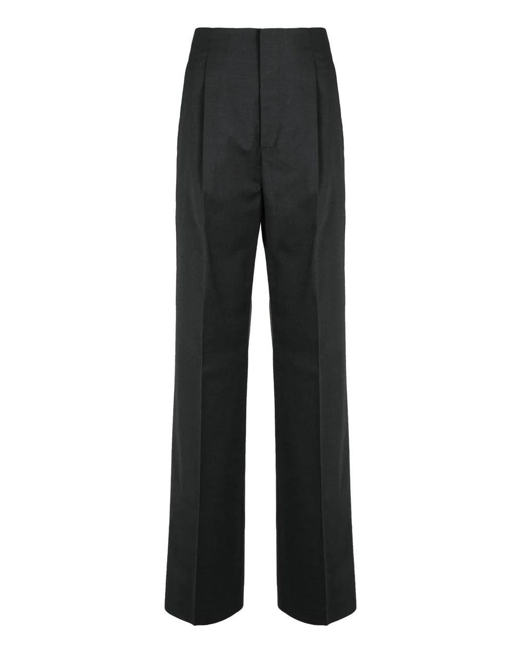 Alberta Ferretti Black Wool Trousers