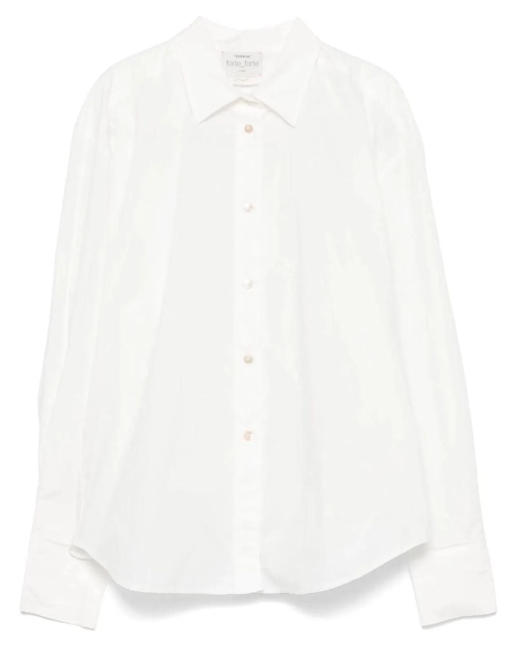 Forte_forte White Essential Bci Cotton Poplin Shirt
