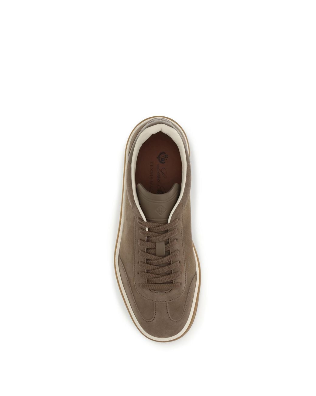 Loro Piana Brown Suede Tennis Walk Sneakers