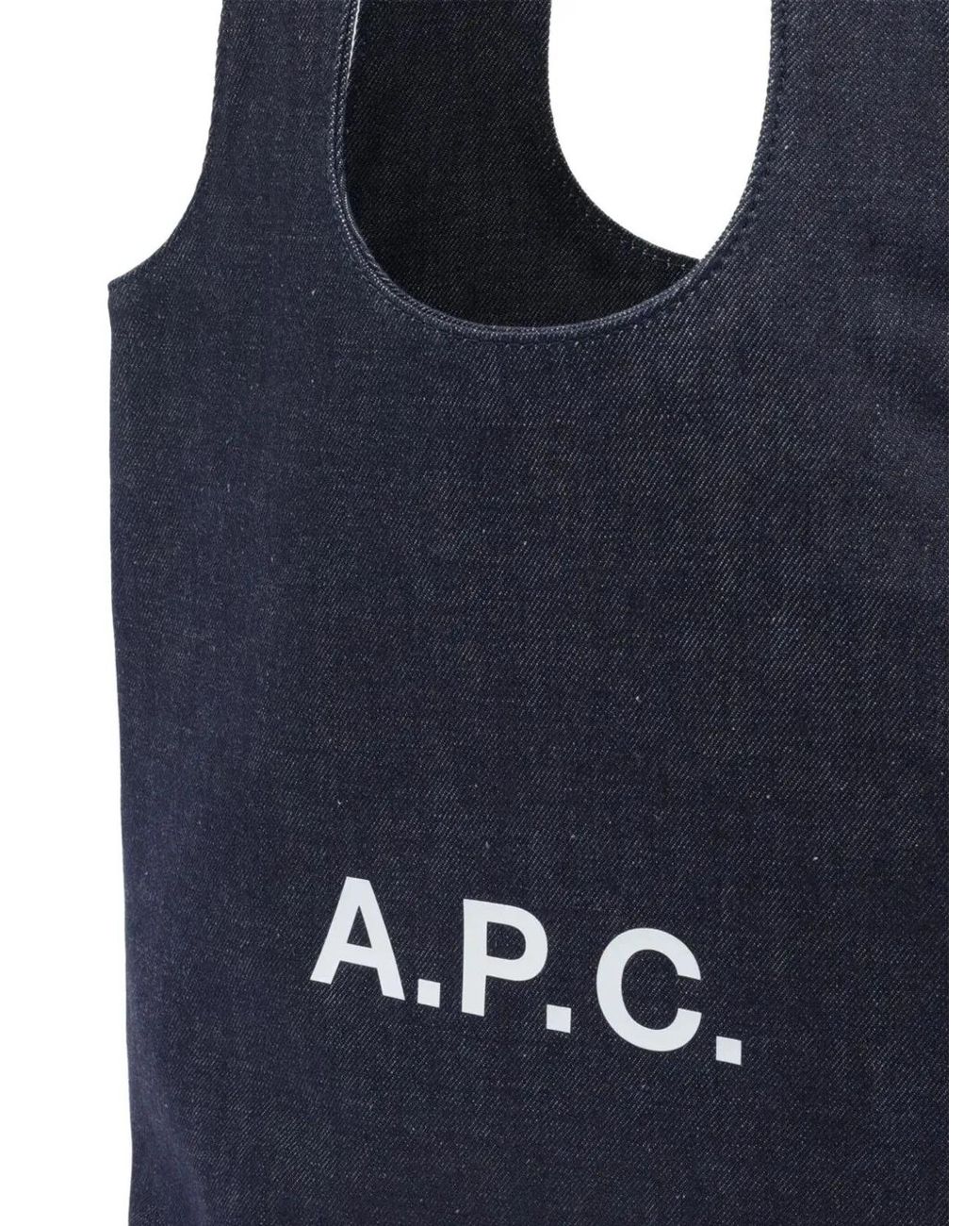 A.P.C. Black Borsa Tote Ninon Small