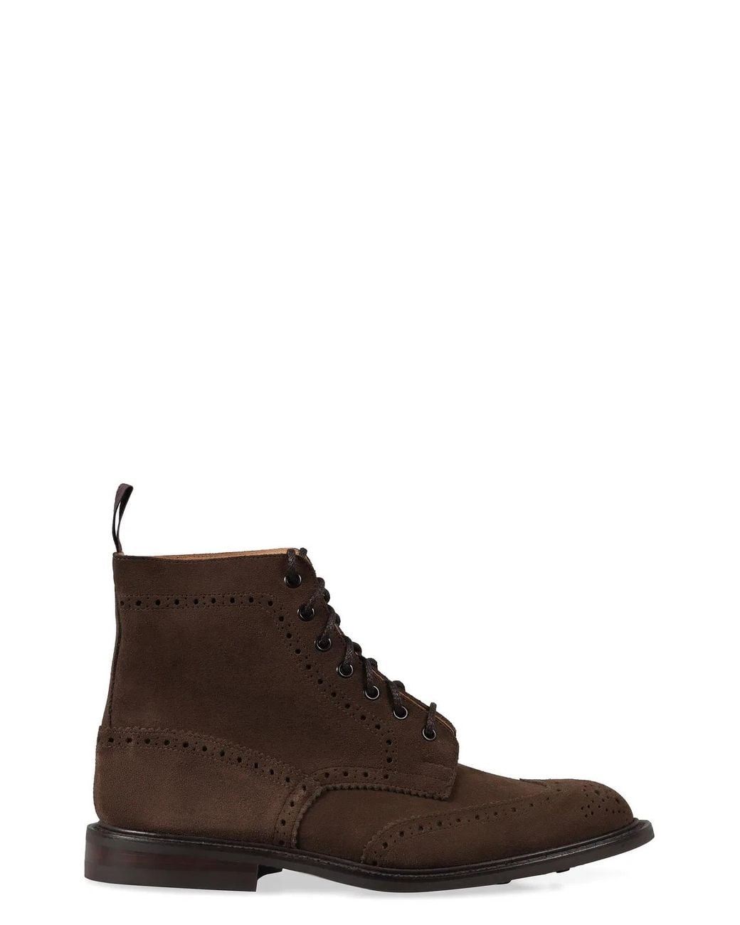 Tricker's Brown Stow Lace-Up Ankle Boots for men