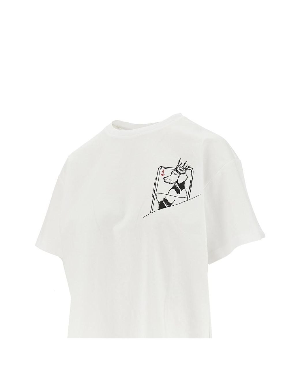 Emporio Armani White Asv We Love Dogs T-Shirt