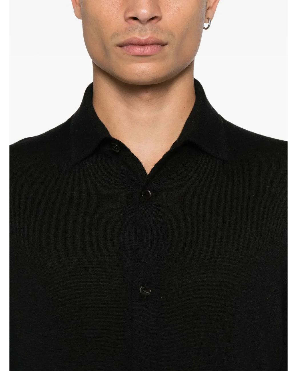 Zegna Black Cashmere Sweater for men