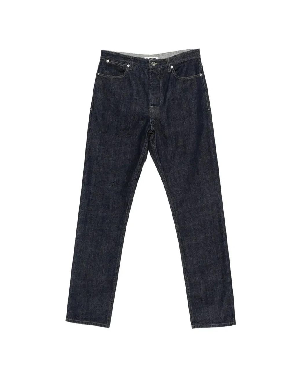 Jil Sander Blue Cotton Trouser 182 for men