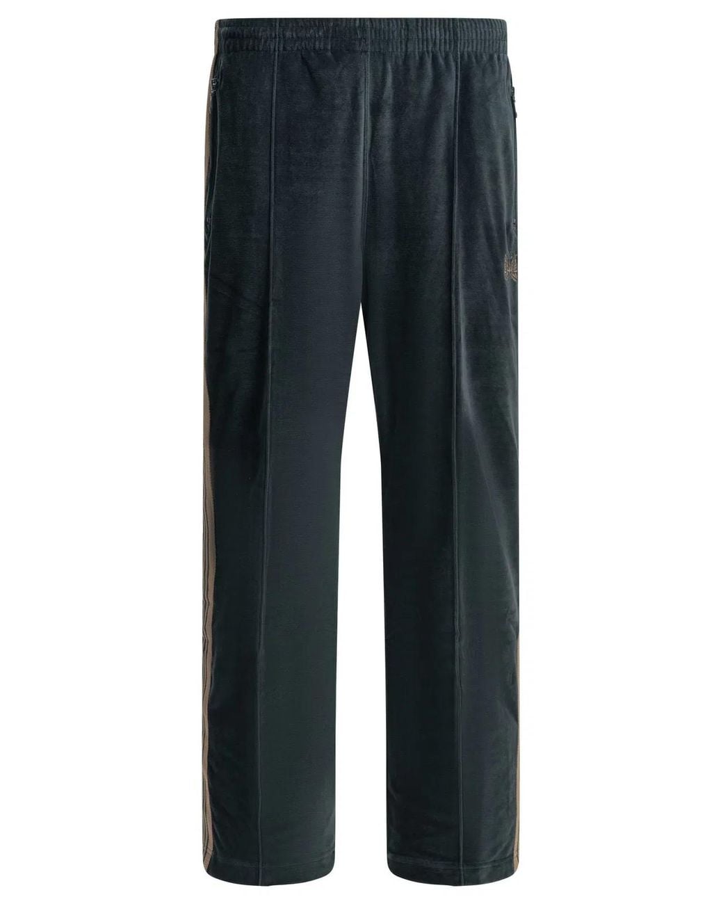Needles Blue Cotton Polyester Sports Pants for men