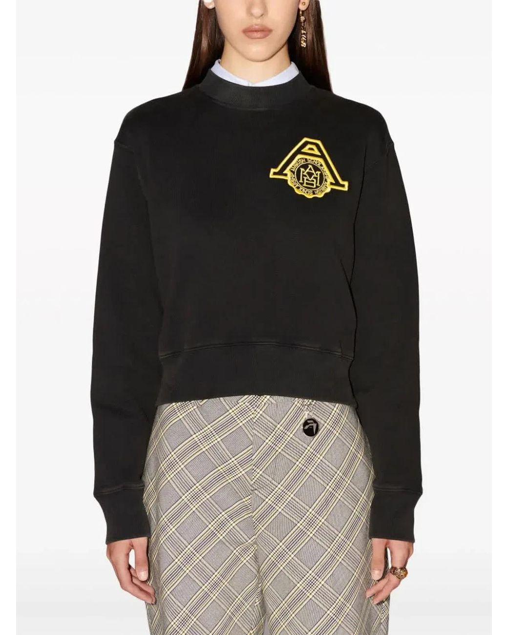 Ambush Black Scholarship Cropped Sweater