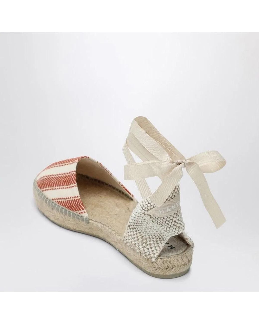 Manebí Brown Manebi Low Espadrilles Ivory/Terracotta