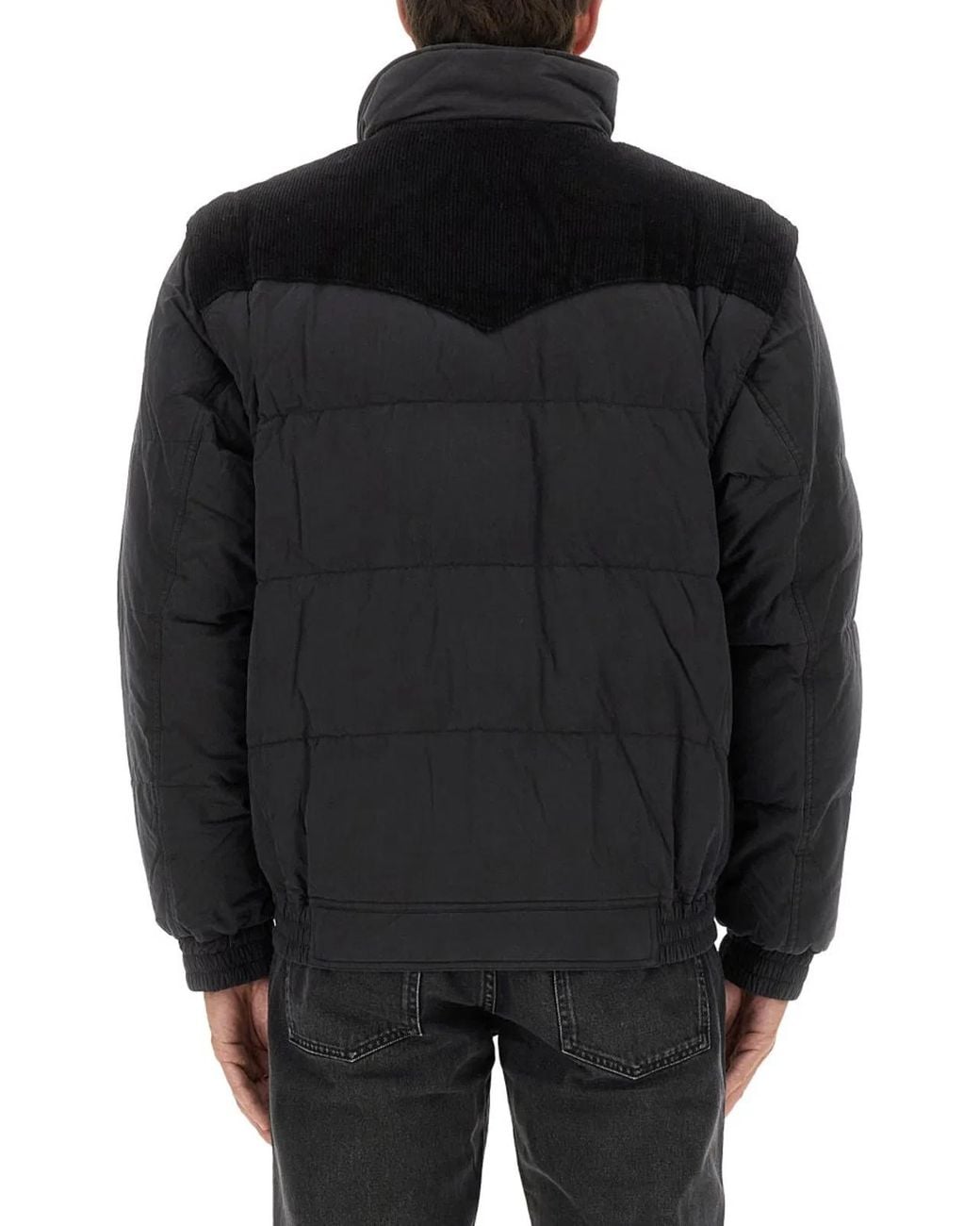 Isabel Marant Gray Solid Mock Collar Jacket for men