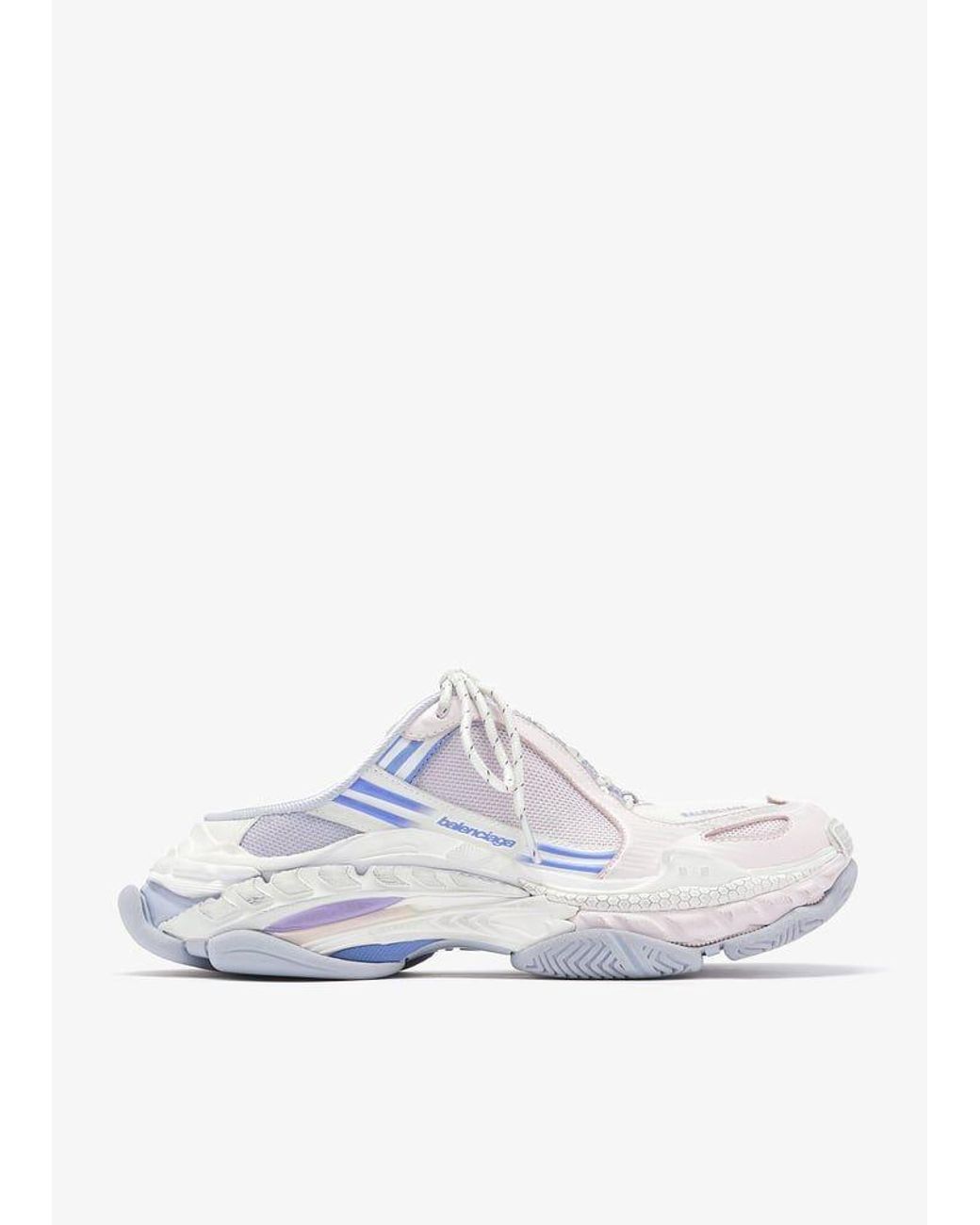 Balenciaga White Triple S 2 Chunky Platform Sneakers