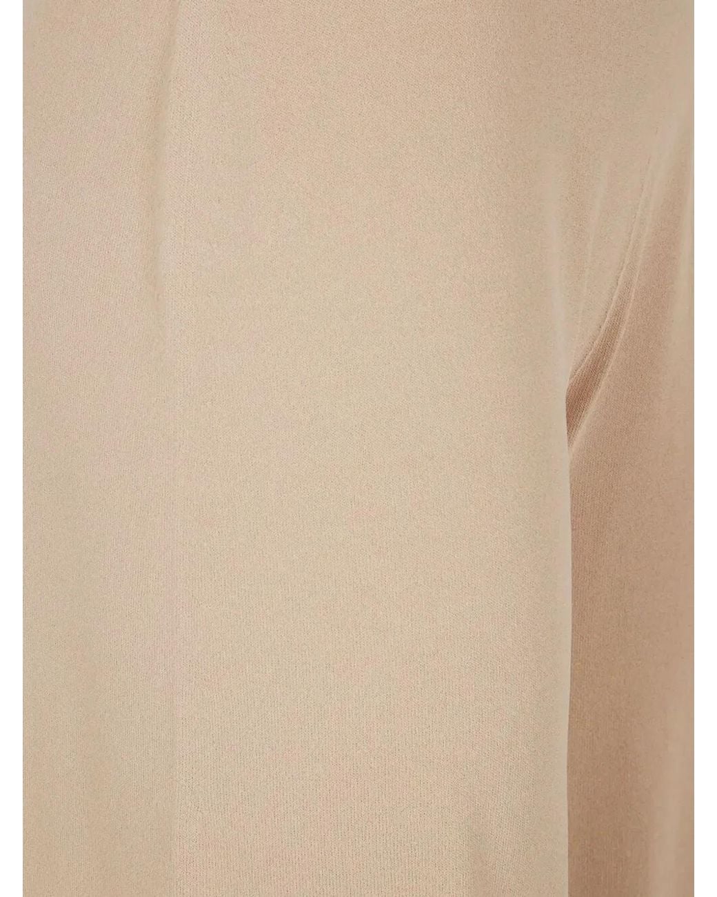 D.exterior Natural Viscose Long Wide Trousers