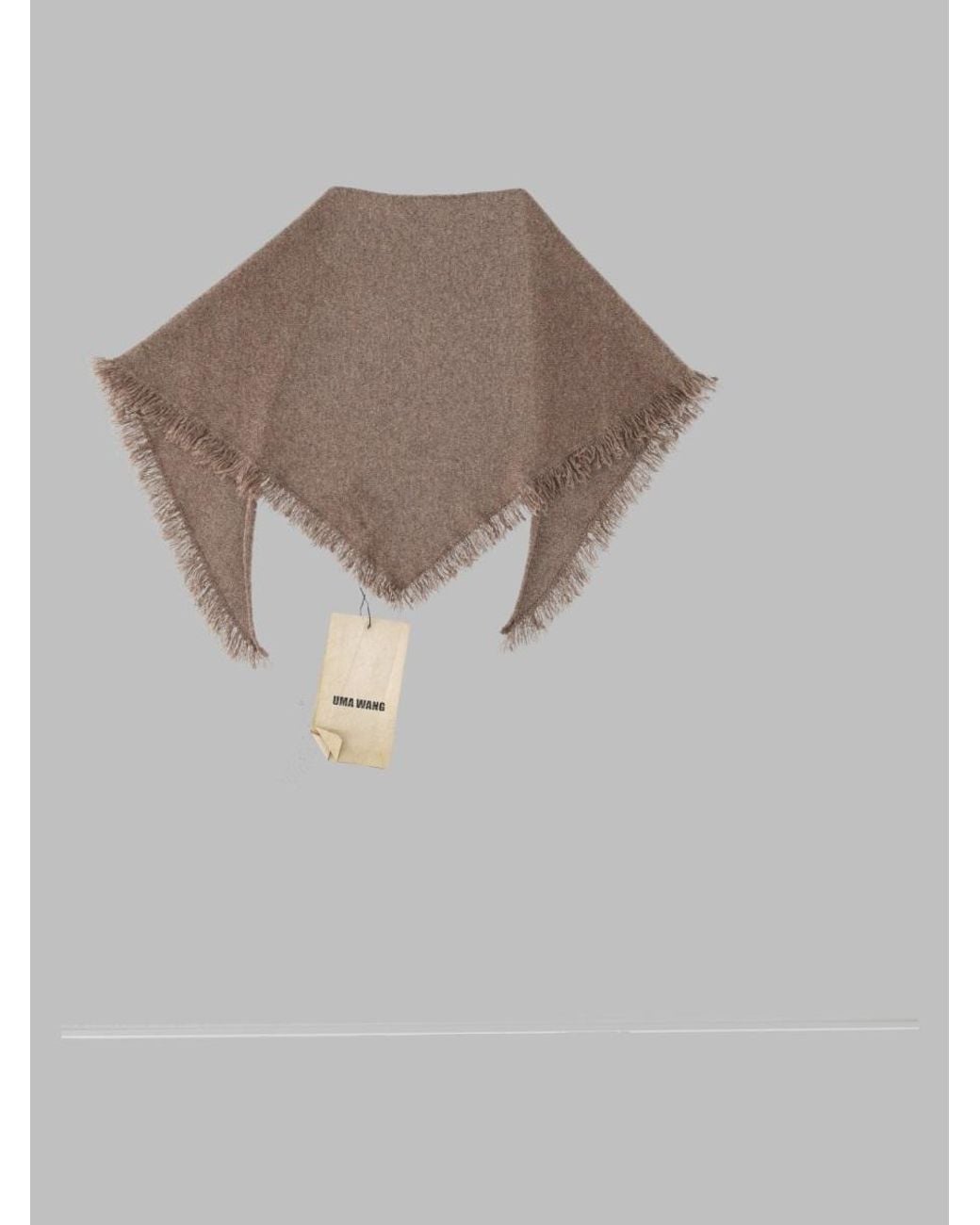 Uma Wang Brown Luxe Knit Scarf