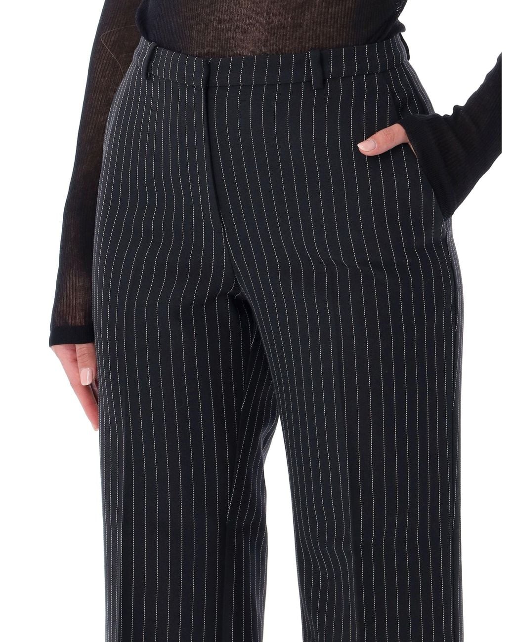 Anine Bing Black Thomas Pant