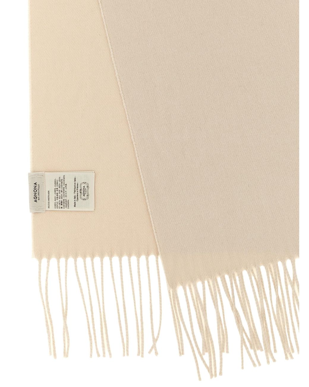 Agnona Natural Silk And Cashmere Scarf