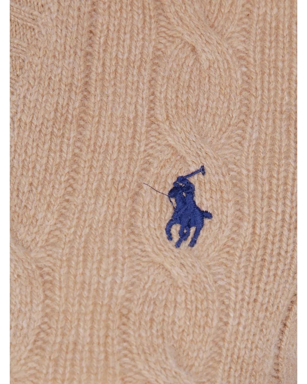 Polo Ralph Lauren Natural Wool And Cashmere Cable Knit Jumper
