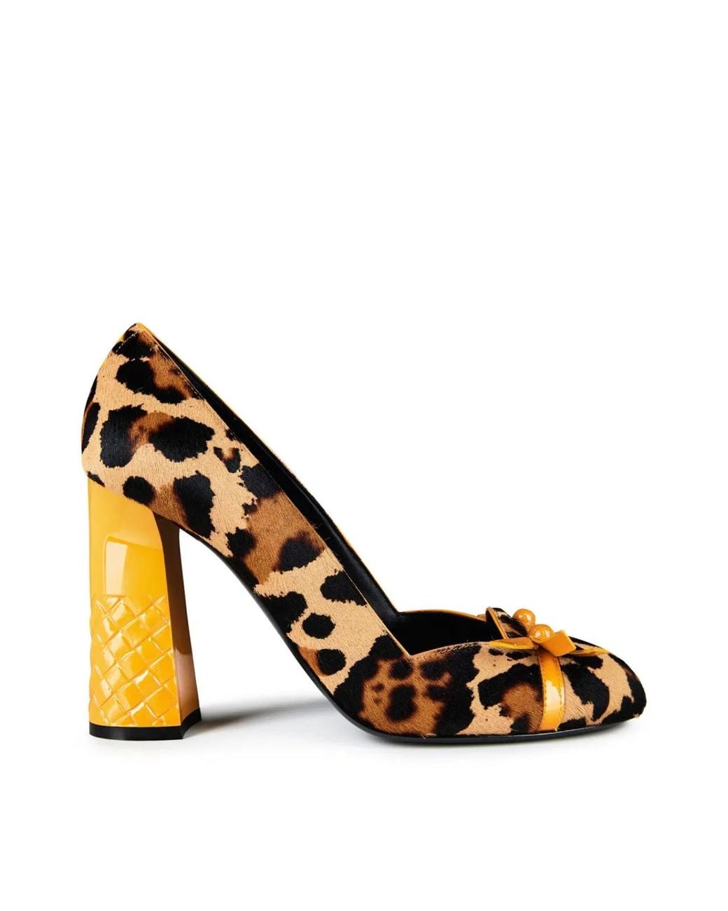 Bottega Veneta Metallic Pony Pollock Pumps