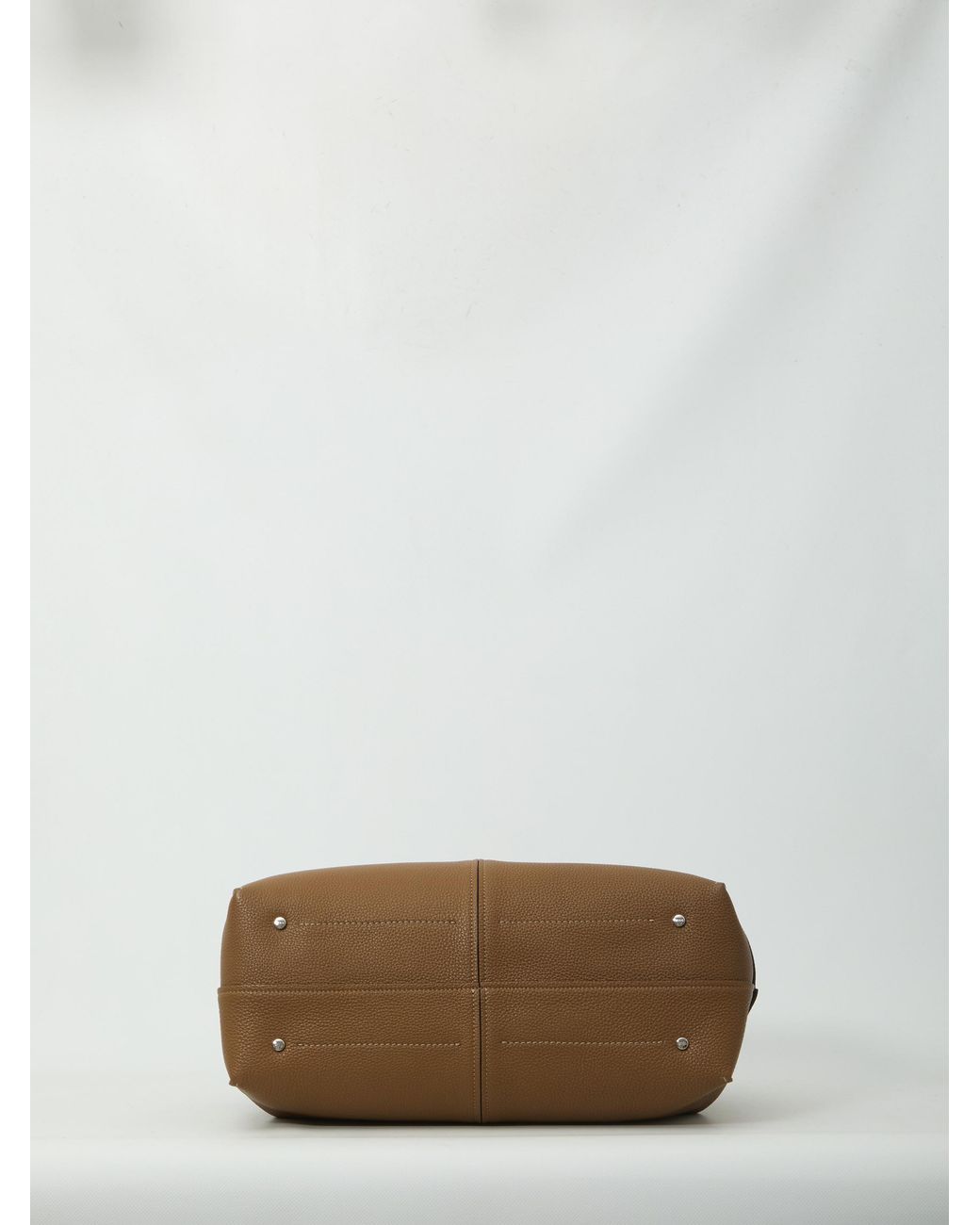 Tod's Brown Hammered Leather Medium Tote Bag