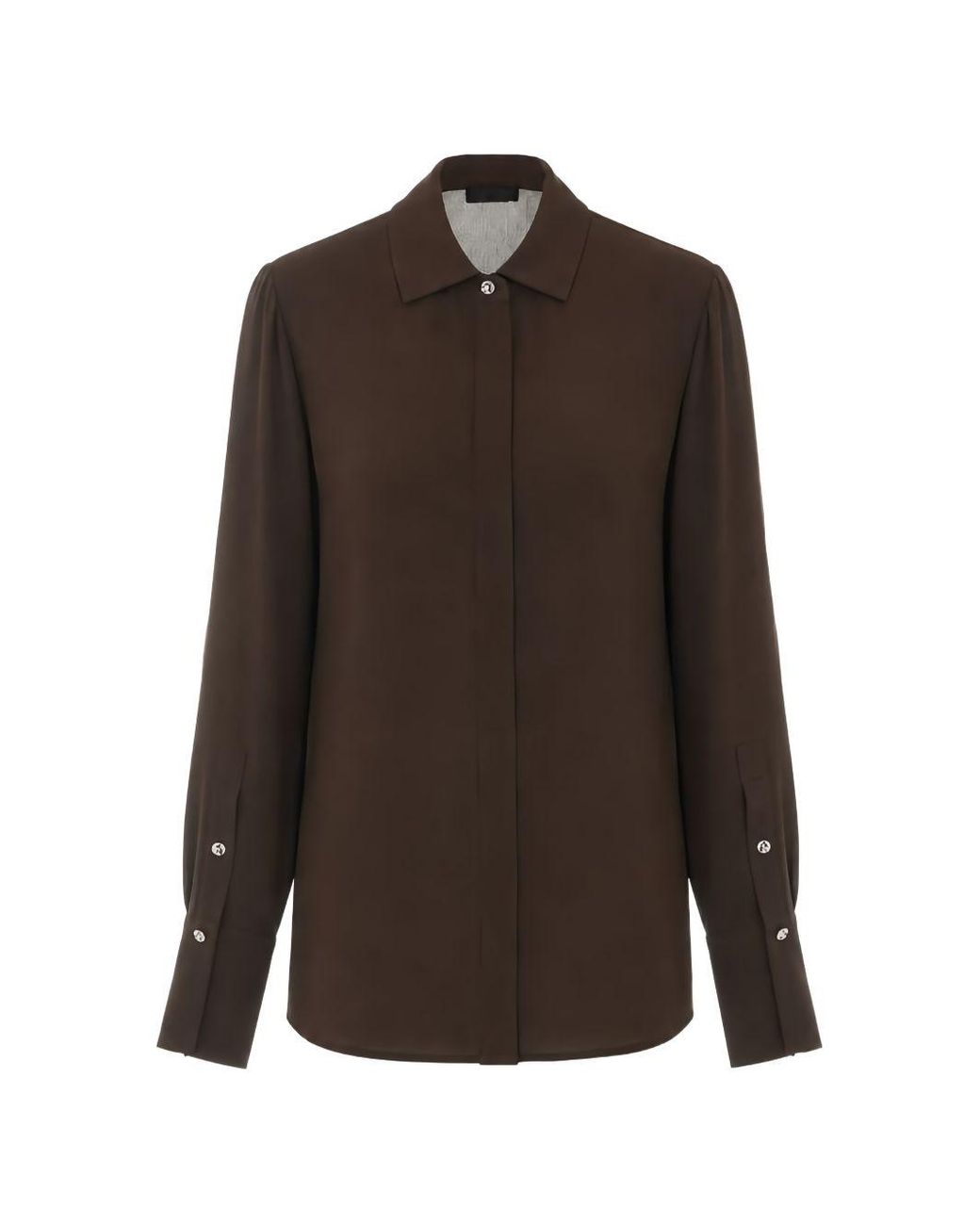 Liu Jo Brown Moka Polyester Elastane Shirt