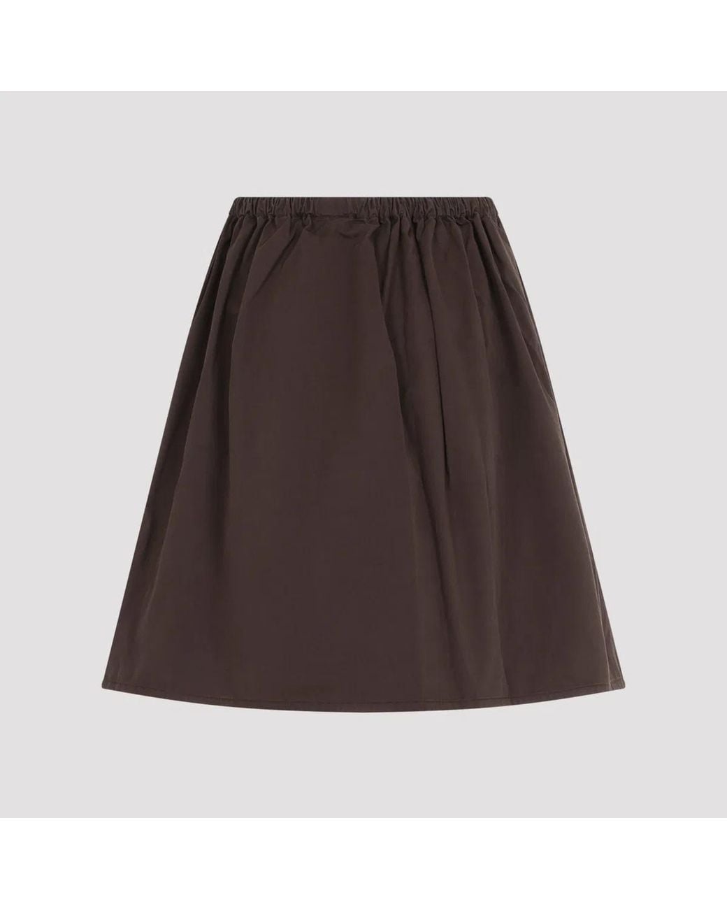 Miu Miu Brown Ebano Cotton Skirt