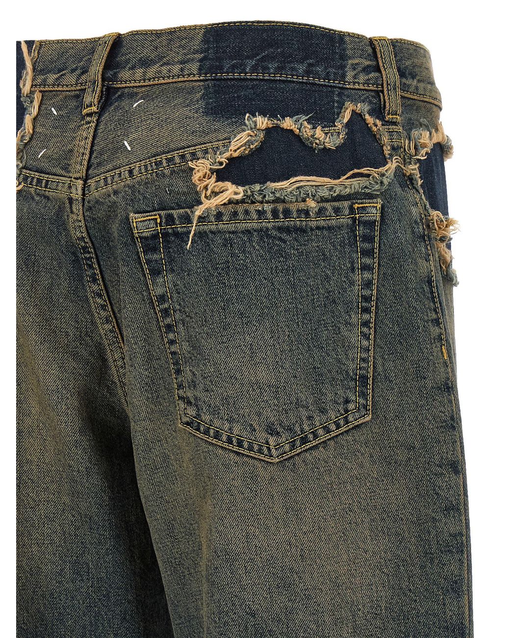 Maison Margiela Gray Distressed Jeans