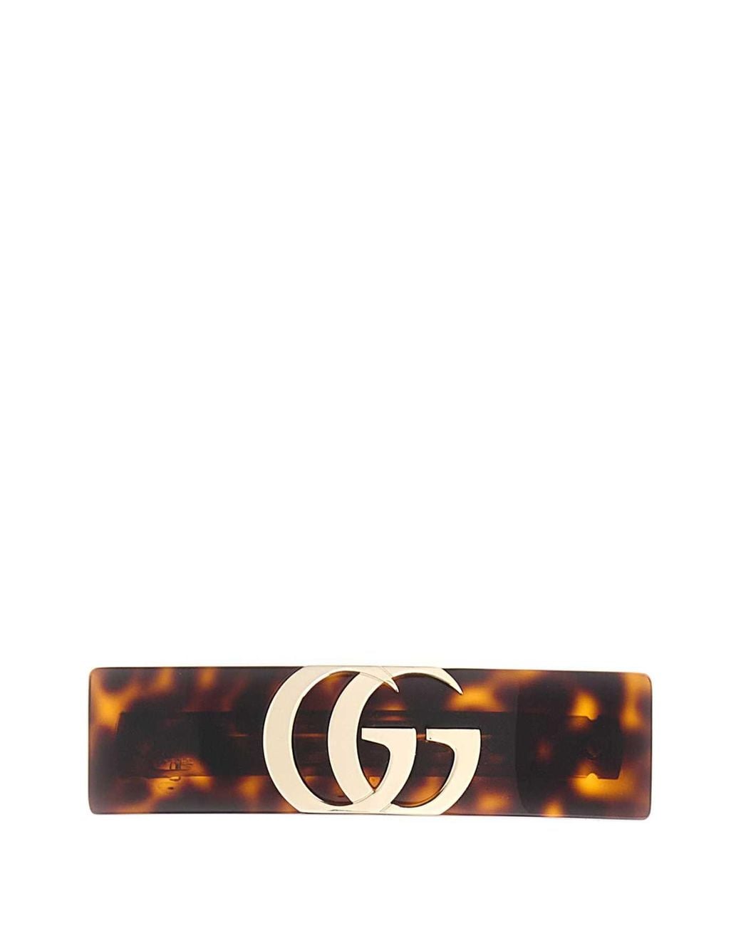 Gucci White Printed Resin Hair Clip