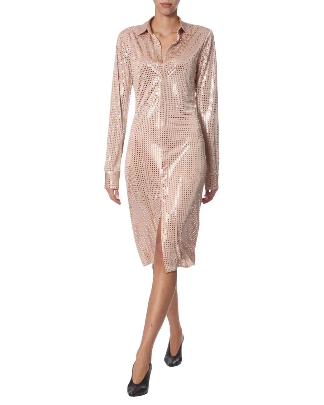 Bottega Veneta Pink Shirt Dress