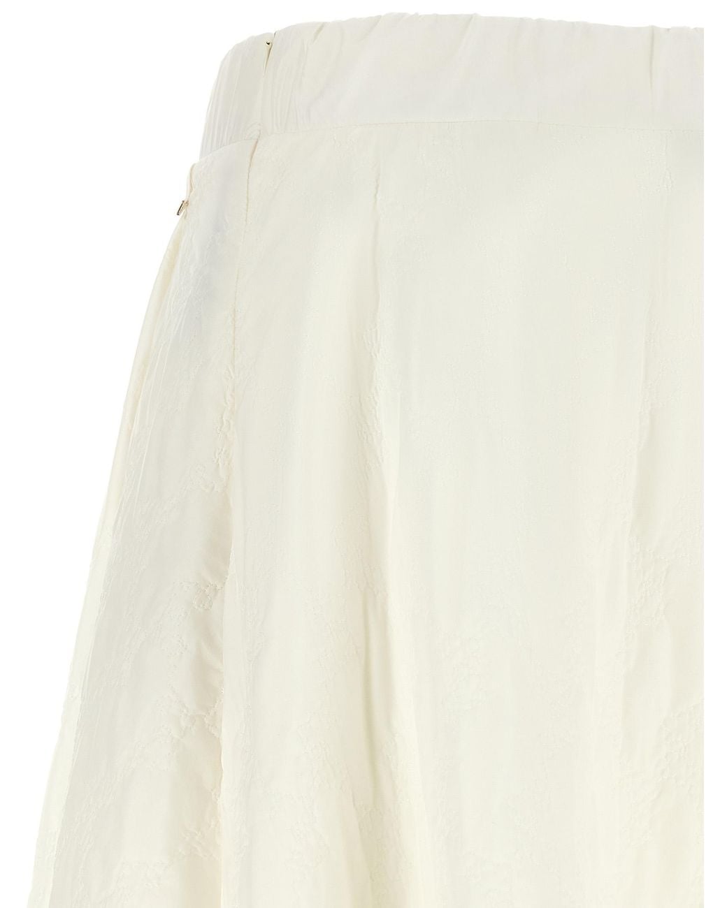 Herno White A-Line Skirt