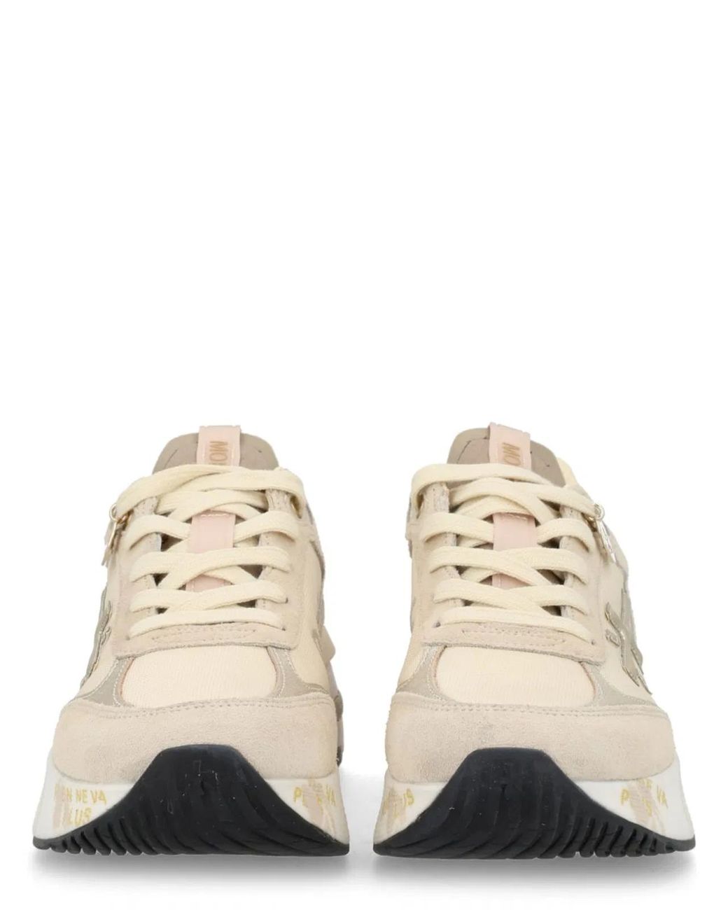 Premiata White Calf Leather Sneaker