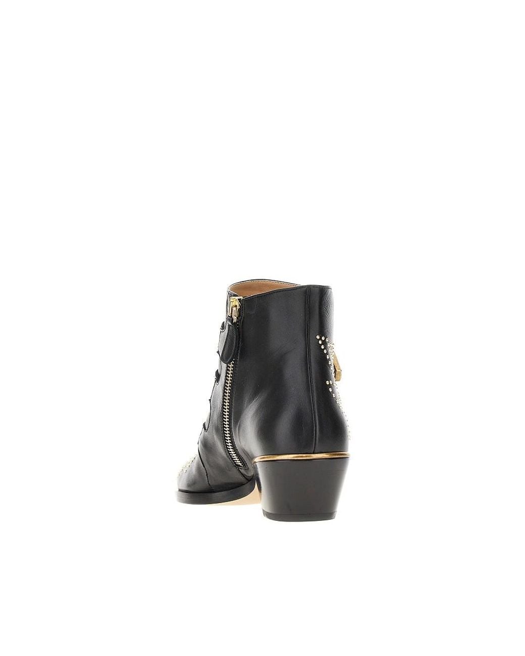 Chloé Brown Susan Leather Ankle Boots