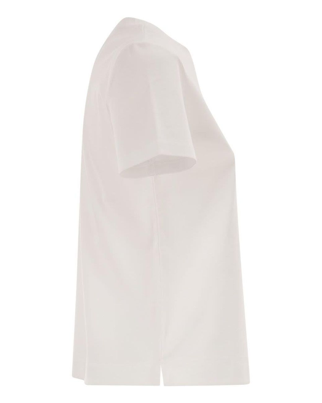 Max Mara Pure White Donata Cotton T-Shirt