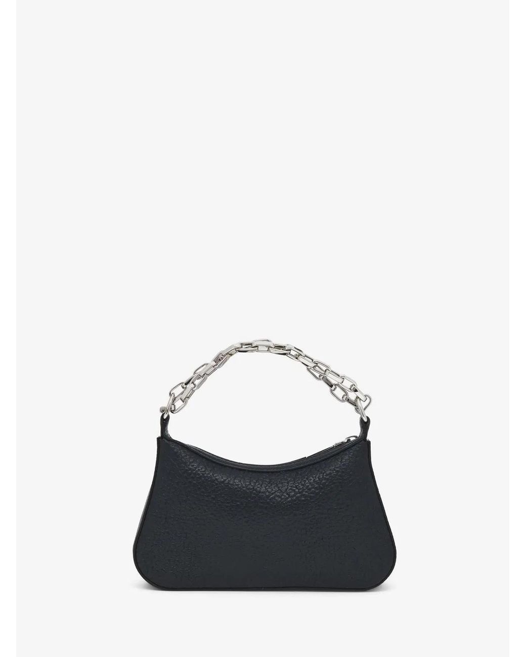 McQueen White Leather Mini T-Bar Handbag